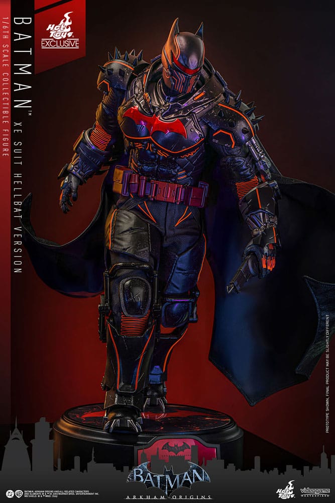 Batman Arkham Origins Videogame Masterpiece Actionfigur 1/6 XE Suit Hellbat Version Hot Toys Exclusive 33 cm