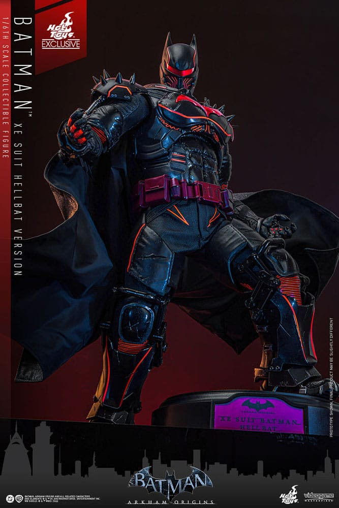 Batman Arkham Origins Videogame Masterpiece Actionfigur 1/6 XE Suit Hellbat Version Hot Toys Exclusive 33 cm