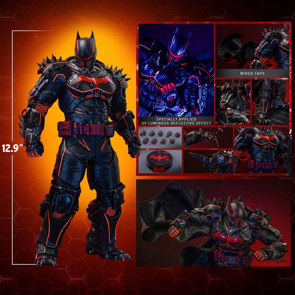 Batman Arkham Origins Videogame Masterpiece Actionfigur 1/6 XE Suit Hellbat Version Hot Toys Exclusive 33 cm