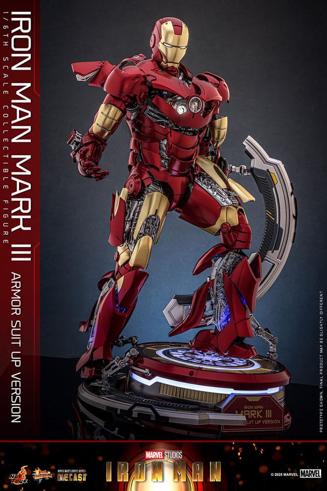 Iron Man Movie Masterpiece Diecast Actionfigur 1/6 Iron Man Mark III (Armor Suit Up Version) 32 cm