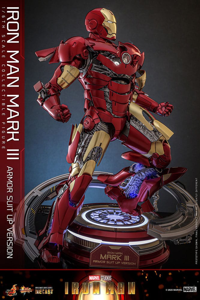 Iron Man Movie Masterpiece Diecast Actionfigur 1/6 Iron Man Mark III (Armor Suit Up Version) 32 cm