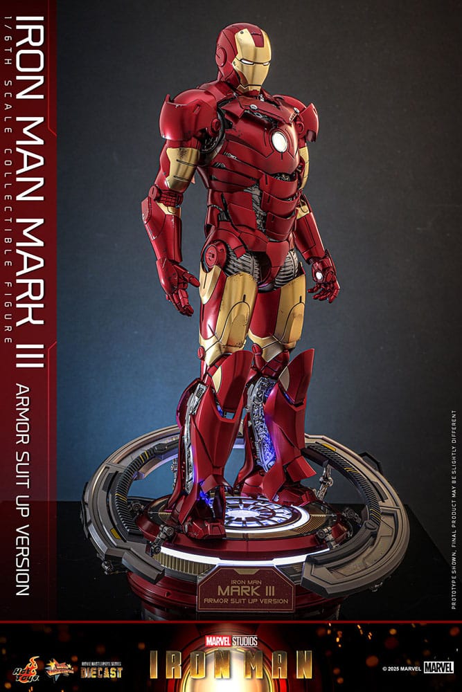 Iron Man Movie Masterpiece Diecast Actionfigur 1/6 Iron Man Mark III (Armor Suit Up Version) 32 cm