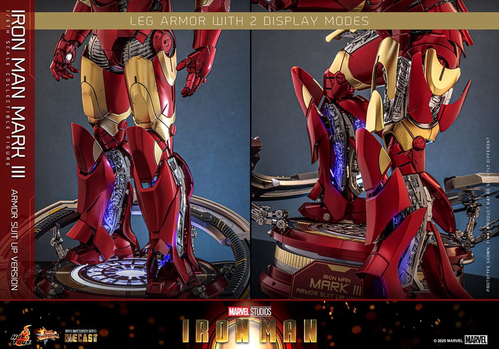 Iron Man Movie Masterpiece Diecast Actionfigur 1/6 Iron Man Mark III (Armor Suit Up Version) 32 cm