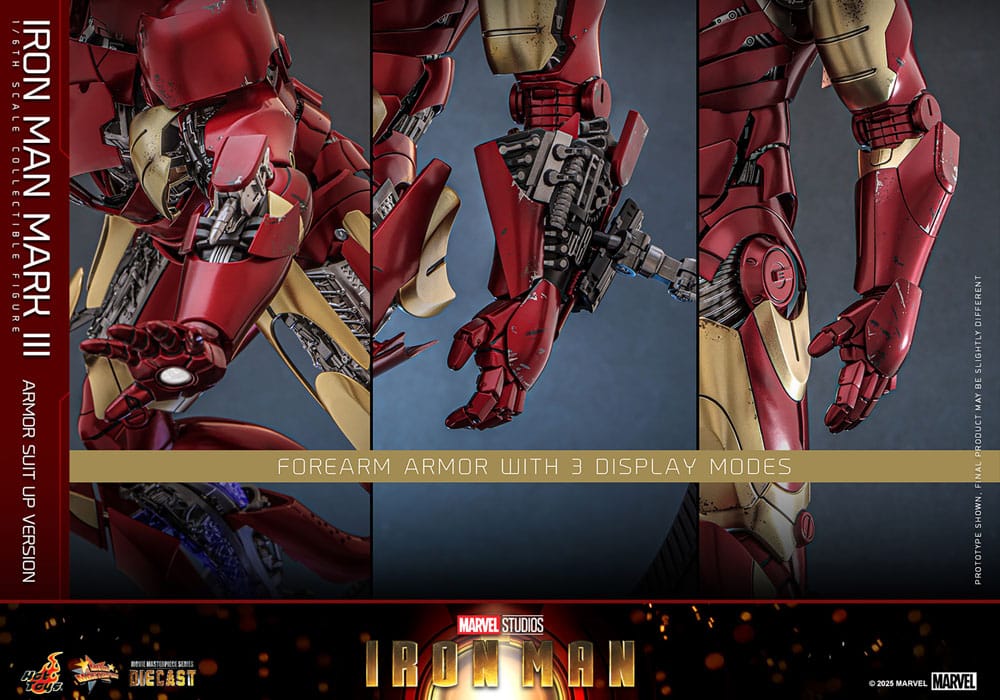 Iron Man Movie Masterpiece Diecast Actionfigur 1/6 Iron Man Mark III (Armor Suit Up Version) 32 cm