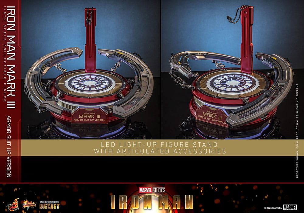 Iron Man Movie Masterpiece Diecast Actionfigur 1/6 Iron Man Mark III (Armor Suit Up Version) 32 cm
