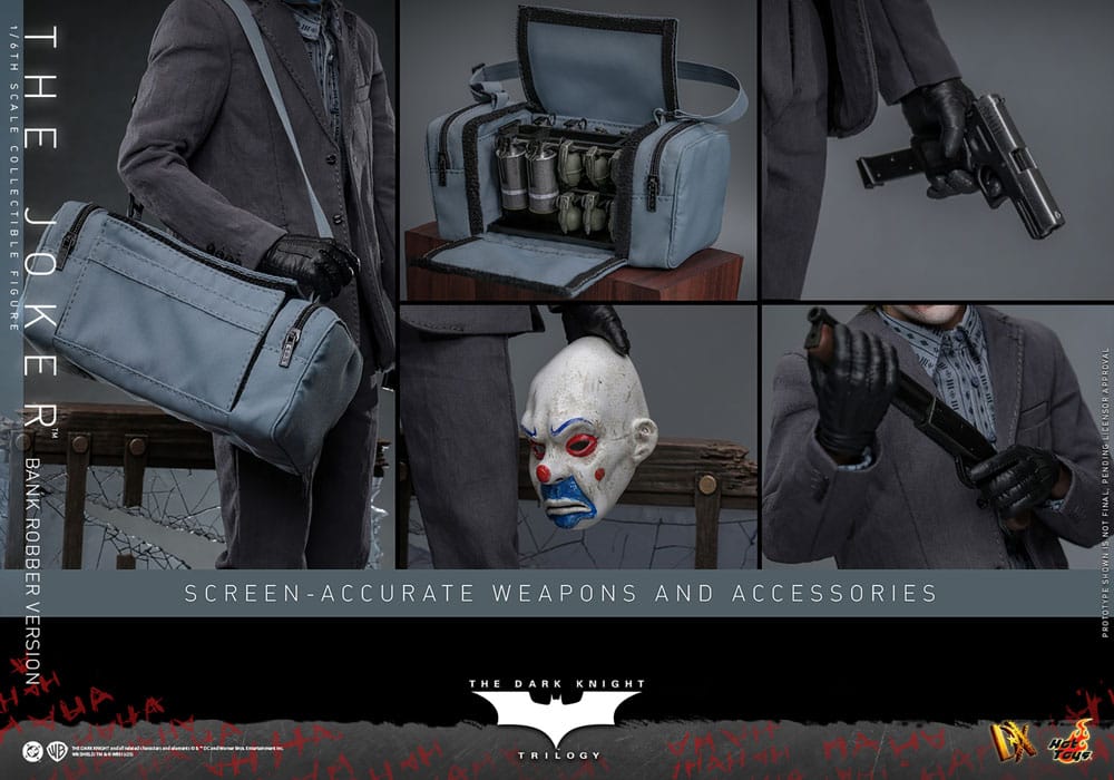 The Dark Knight DX Actionfigur 1/6 The Joker (Bank Robber Version) 30 cm