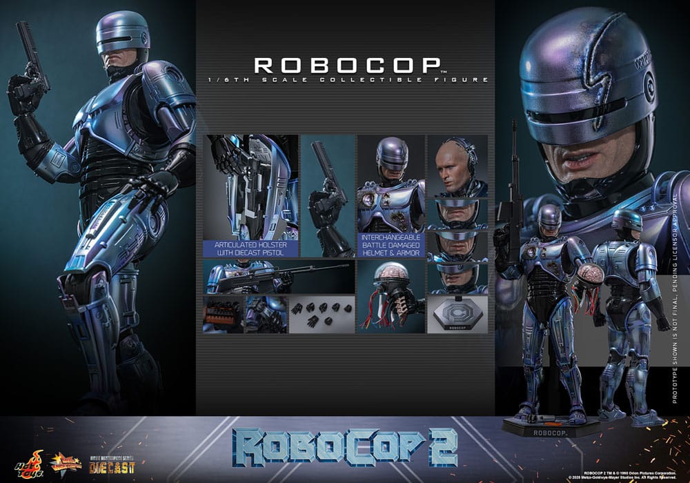 RoboCop 2 Movie Masterpiece Diecast Actionfigur 1/6 RoboCop 30 cm