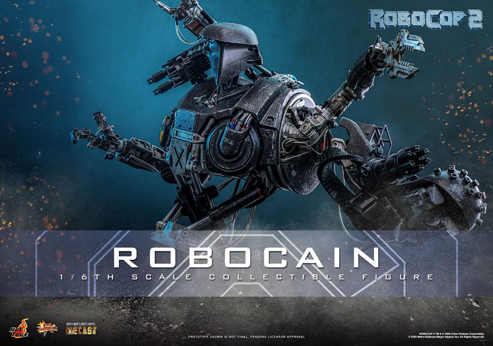 RoboCop 2 Movie Masterpiece Diecast Actionfigur 1/6 RoboCain 40 cm