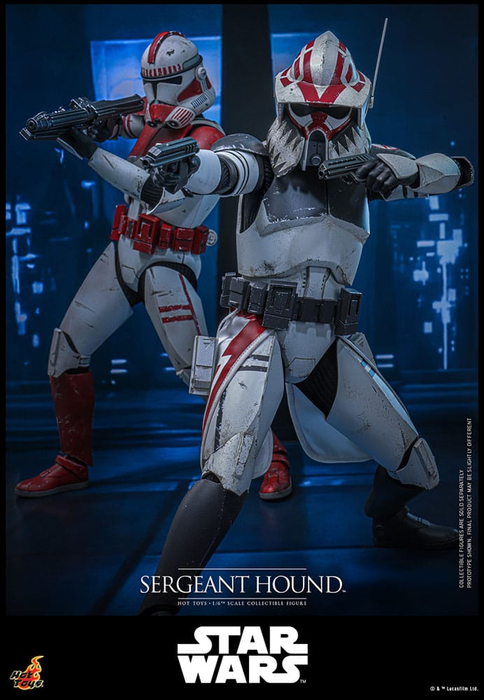 Star Wars: The Clone Wars Actionfigur 1/6 Sergeant Hound 30 cm