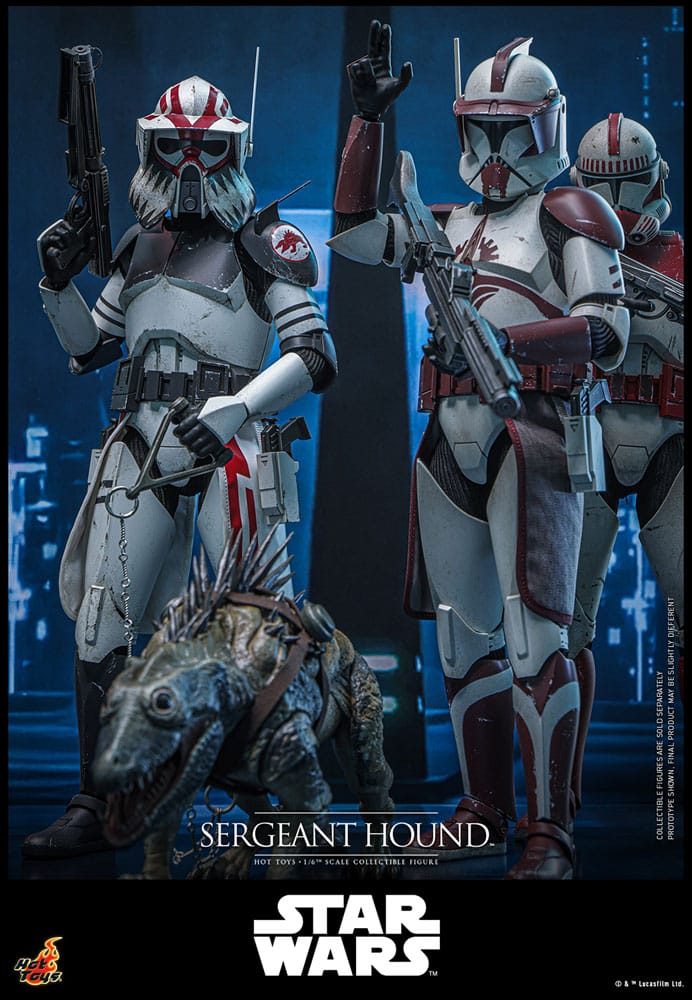 Star Wars: The Clone Wars Actionfigur 1/6 Sergeant Hound 30 cm