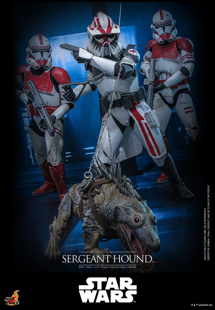 Star Wars: The Clone Wars Actionfigur 1/6 Sergeant Hound 30 cm