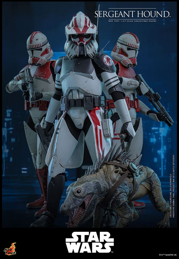 Star Wars: The Clone Wars Actionfigur 1/6 Sergeant Hound 30 cm