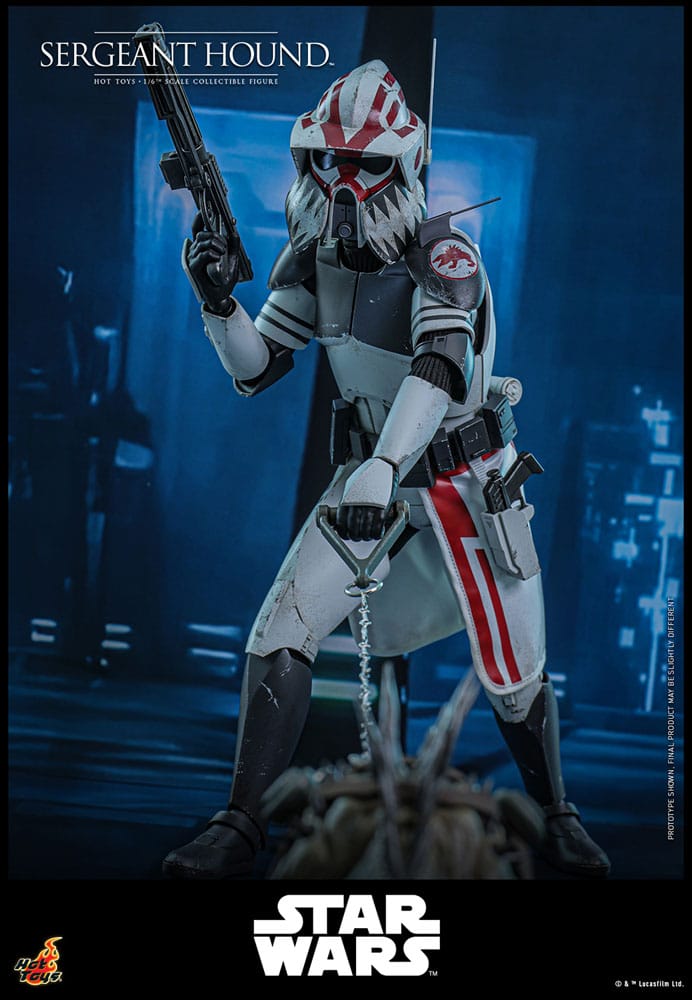 Star Wars: The Clone Wars Actionfigur 1/6 Sergeant Hound 30 cm