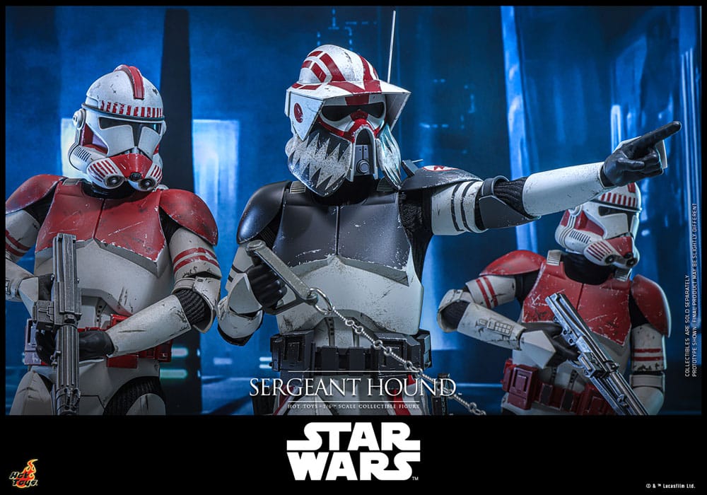 Star Wars: The Clone Wars Actionfigur 1/6 Sergeant Hound 30 cm