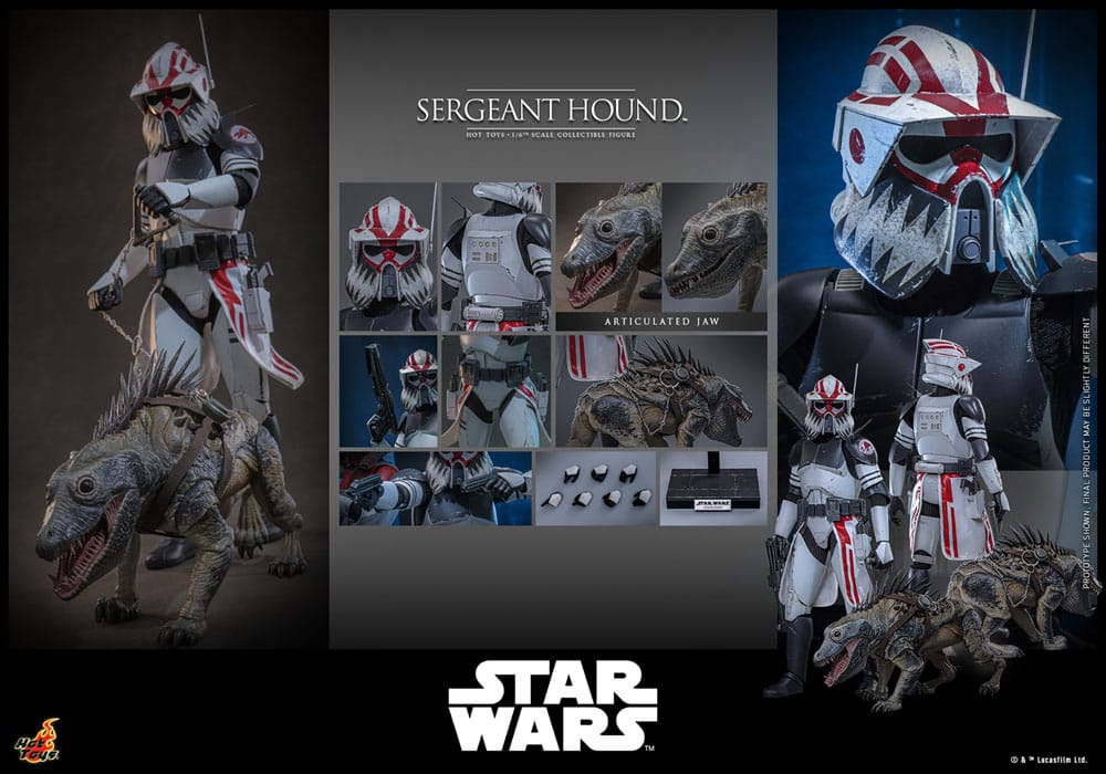 Star Wars: The Clone Wars Actionfigur 1/6 Sergeant Hound 30 cm