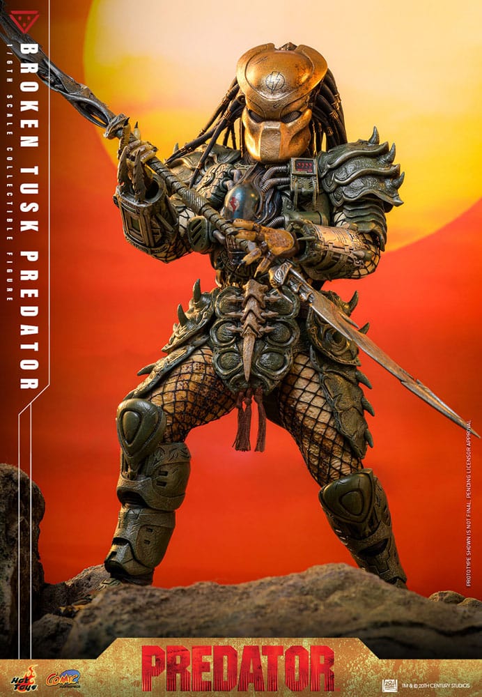Alien vs. Predator Comic Masterpiece Actionfigur 1/6 Broken Tusk Predator 35 cm