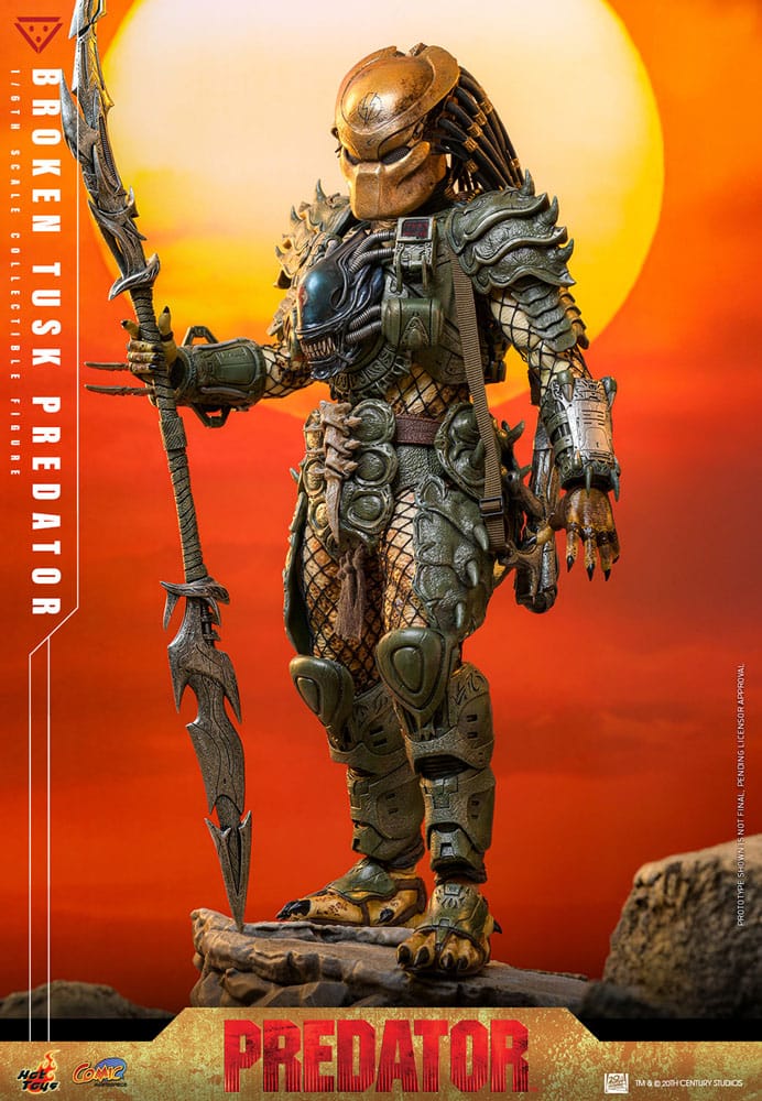 Alien vs. Predator Comic Masterpiece Actionfigur 1/6 Broken Tusk Predator 35 cm