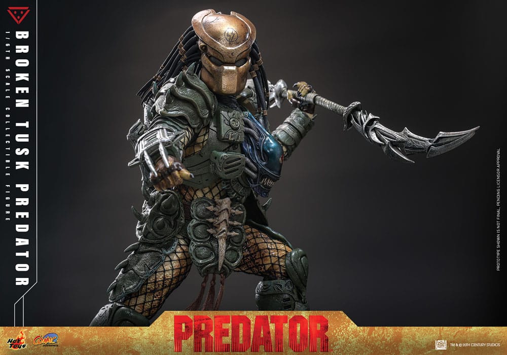 Alien vs. Predator Comic Masterpiece Actionfigur 1/6 Broken Tusk Predator 35 cm