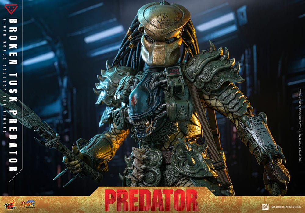 Alien vs. Predator Comic Masterpiece Actionfigur 1/6 Broken Tusk Predator 35 cm