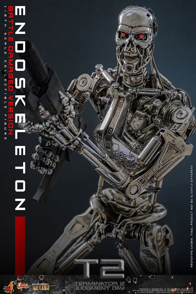 Terminator 2 Movie Masterpiece Actionfigur 1/6 Endoskelett (Battle Damaged Version) 31 cm
