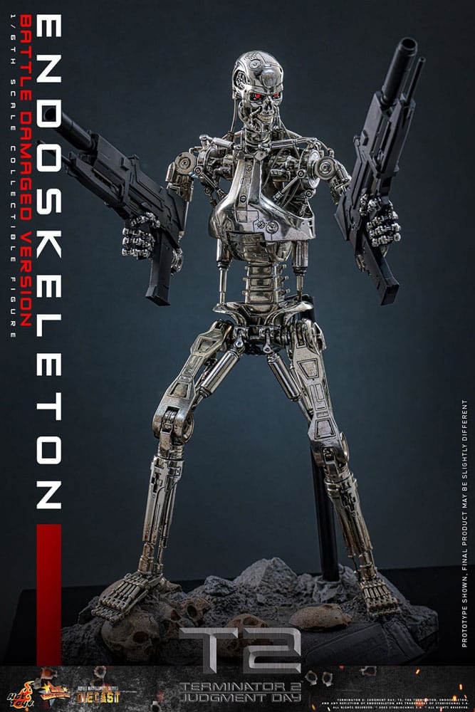 Terminator 2 Movie Masterpiece Actionfigur 1/6 Endoskelett (Battle Damaged Version) 31 cm