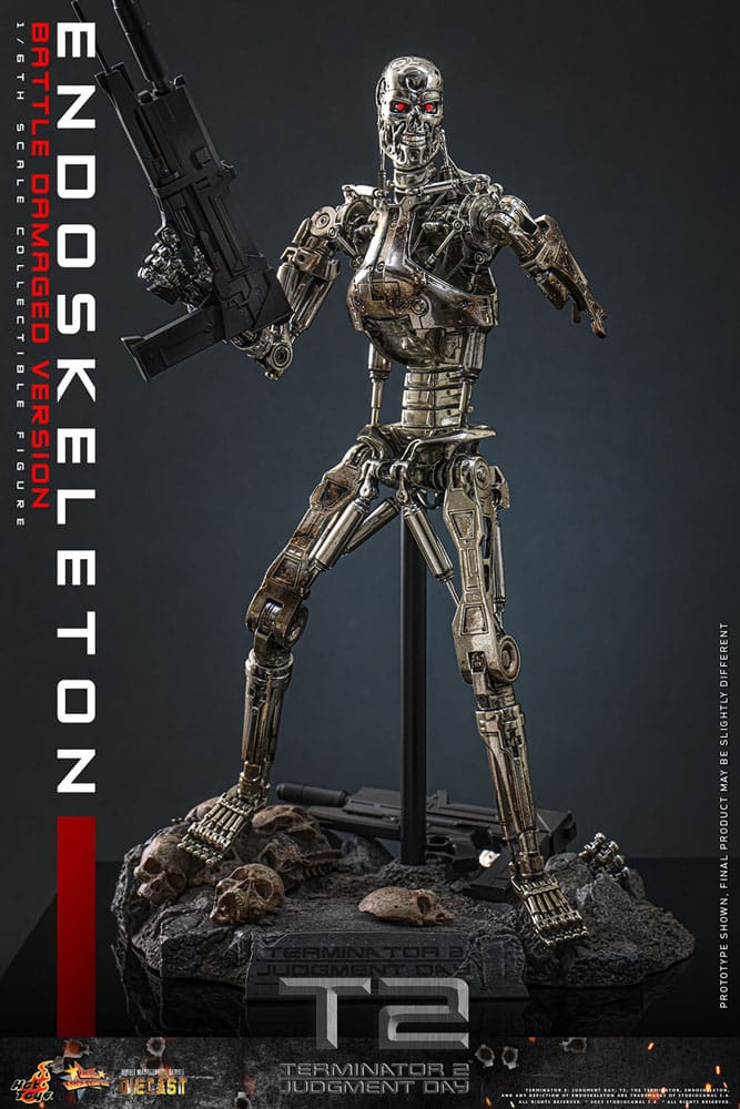 Terminator 2 Movie Masterpiece Actionfigur 1/6 Endoskelett (Battle Damaged Version) 31 cm