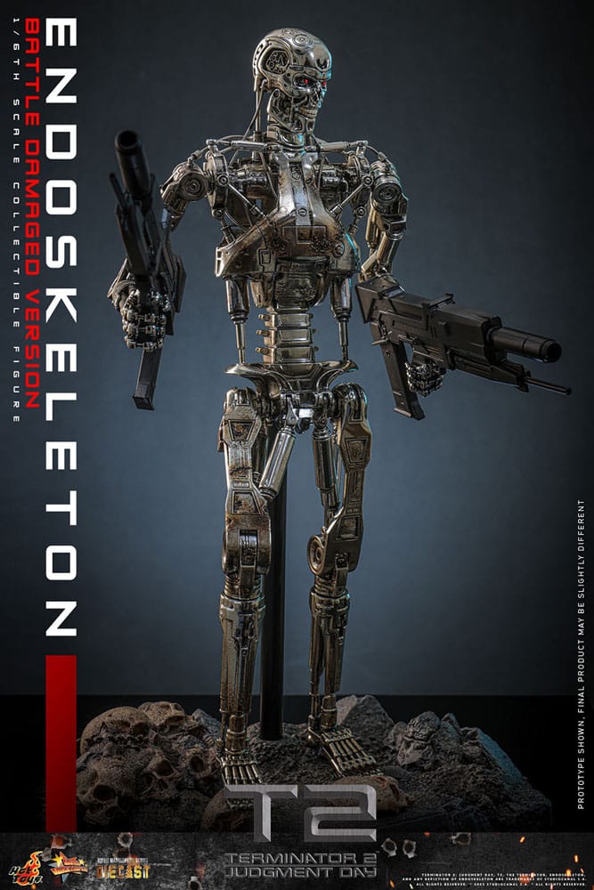 Terminator 2 Movie Masterpiece Actionfigur 1/6 Endoskelett (Battle Damaged Version) 31 cm