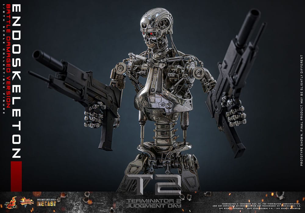 Terminator 2 Movie Masterpiece Actionfigur 1/6 Endoskelett (Battle Damaged Version) 31 cm