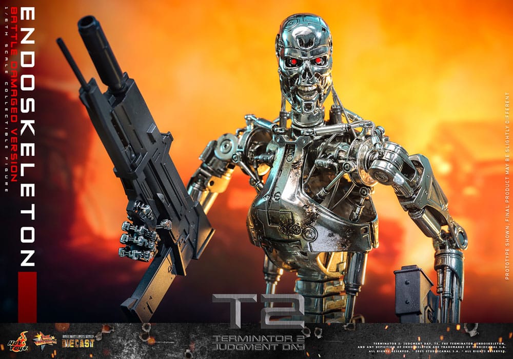 Terminator 2 Movie Masterpiece Actionfigur 1/6 Endoskelett (Battle Damaged Version) 31 cm