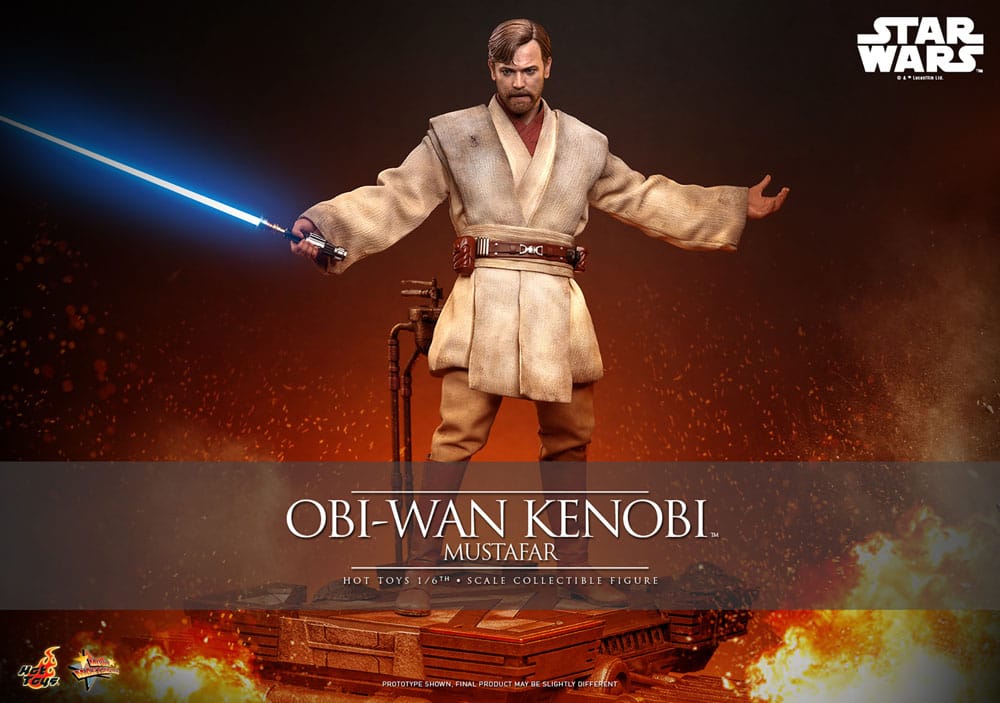 Star Wars: Episode III - Die Rache der Sith Movie Masterpiece Actionfigur 1/6 Obi-Wan Kenobi (Mustafar) 31 cm