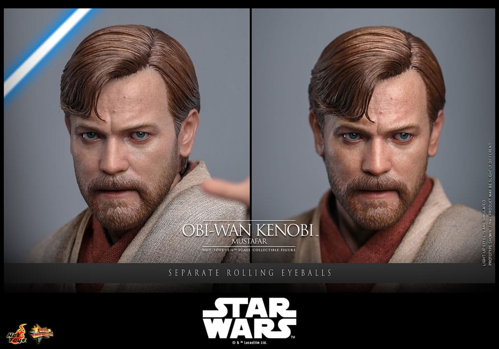 Star Wars: Episode III - Die Rache der Sith Movie Masterpiece Actionfigur 1/6 Obi-Wan Kenobi (Mustafar) 31 cm
