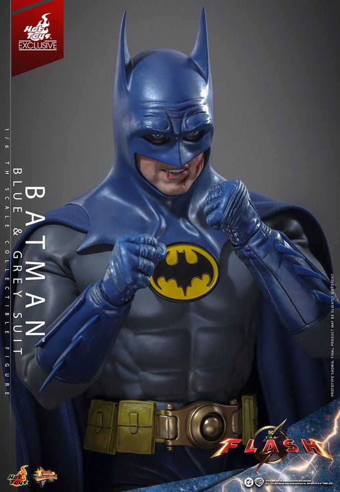 The Flash Movie Masterpiece Actionfigur 1/6 Batman (Blue & Grey Suit) Limited Edition Hot Toys Exclusive 30 cm