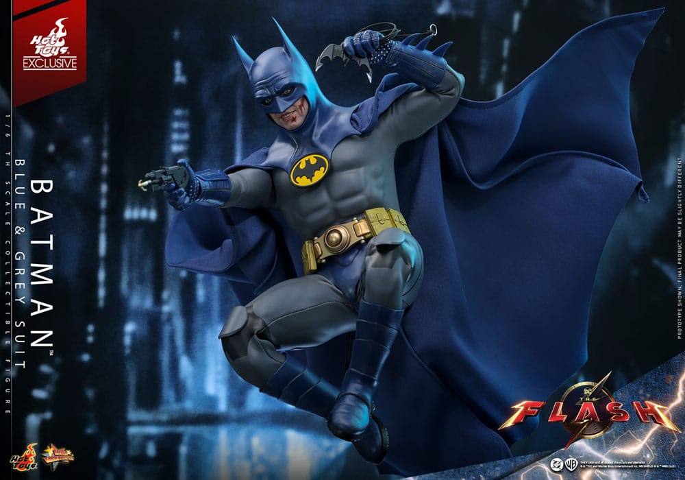 The Flash Movie Masterpiece Actionfigur 1/6 Batman (Blue & Grey Suit) Limited Edition Hot Toys Exclusive 30 cm