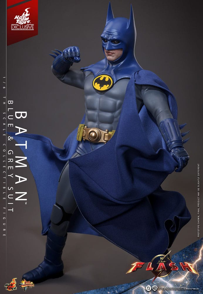 The Flash Movie Masterpiece Actionfigur 1/6 Batman (Blue & Grey Suit) Limited Edition Hot Toys Exclusive 30 cm
