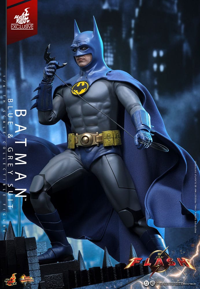 The Flash Movie Masterpiece Actionfigur 1/6 Batman (Blue & Grey Suit) Limited Edition Hot Toys Exclusive 30 cm