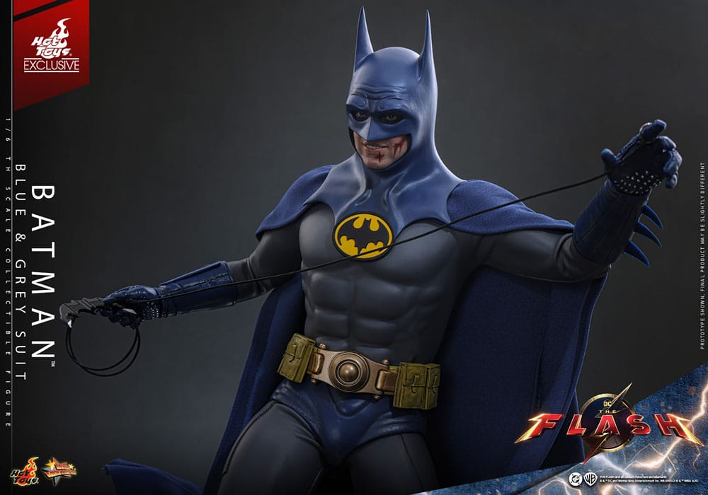 The Flash Movie Masterpiece Actionfigur 1/6 Batman (Blue & Grey Suit) Limited Edition Hot Toys Exclusive 30 cm