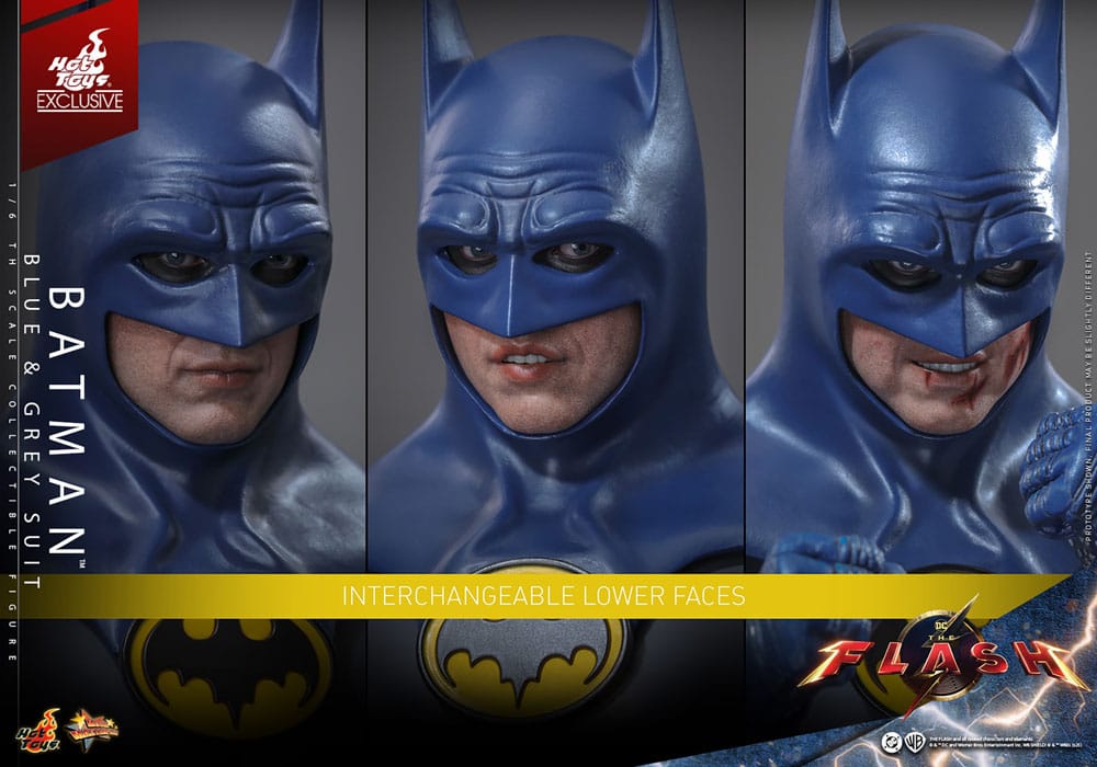 The Flash Movie Masterpiece Actionfigur 1/6 Batman (Blue & Grey Suit) Limited Edition Hot Toys Exclusive 30 cm