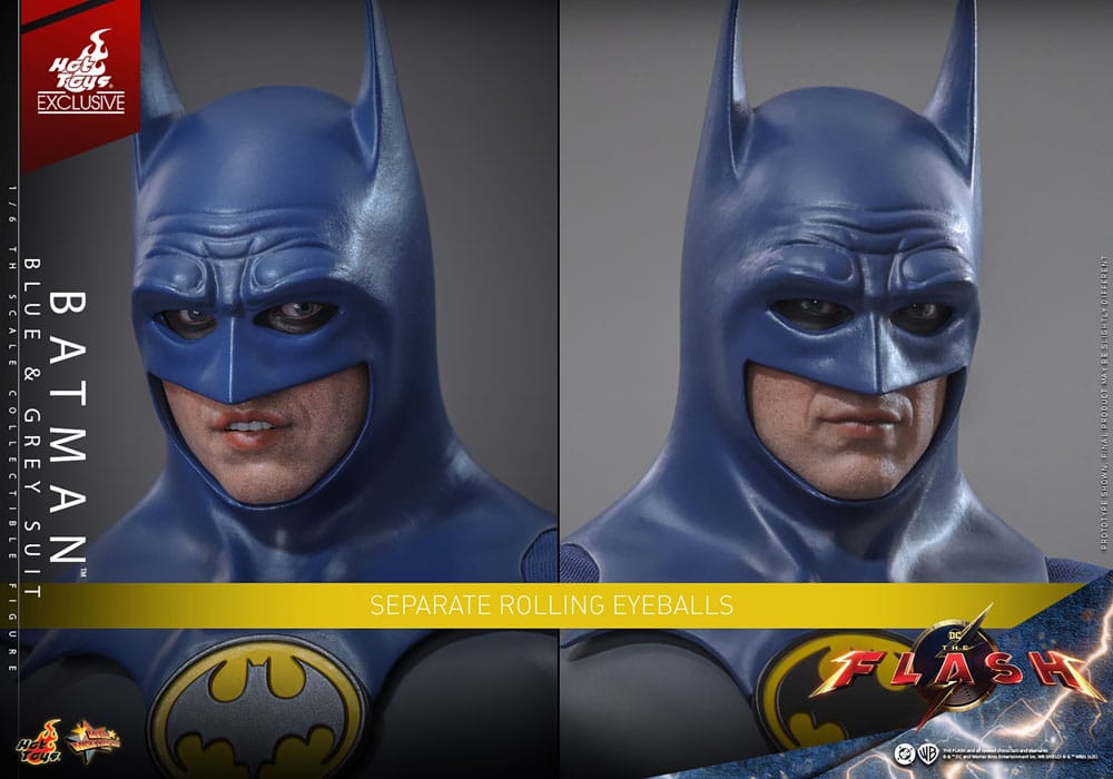 The Flash Movie Masterpiece Actionfigur 1/6 Batman (Blue & Grey Suit) Limited Edition Hot Toys Exclusive 30 cm