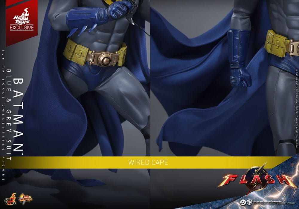 The Flash Movie Masterpiece Actionfigur 1/6 Batman (Blue & Grey Suit) Limited Edition Hot Toys Exclusive 30 cm