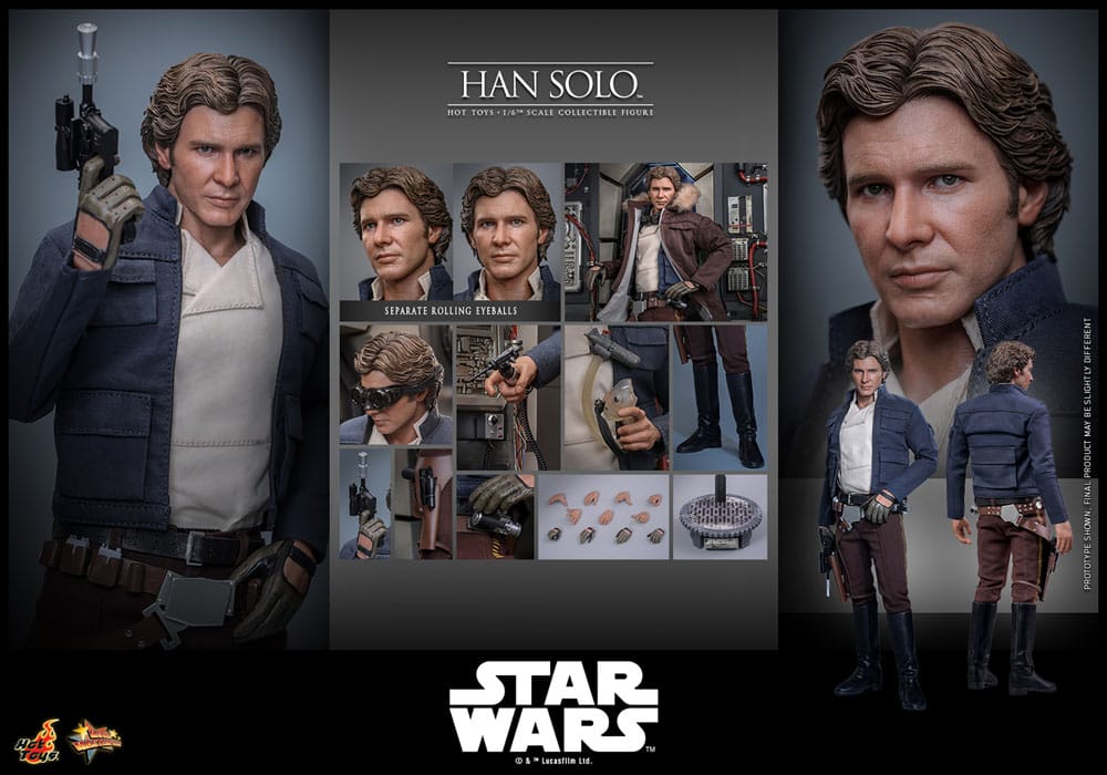 Star Wars Episode V Movie Masterpiece Actionfigur 1/6 Han Solo 31 cm