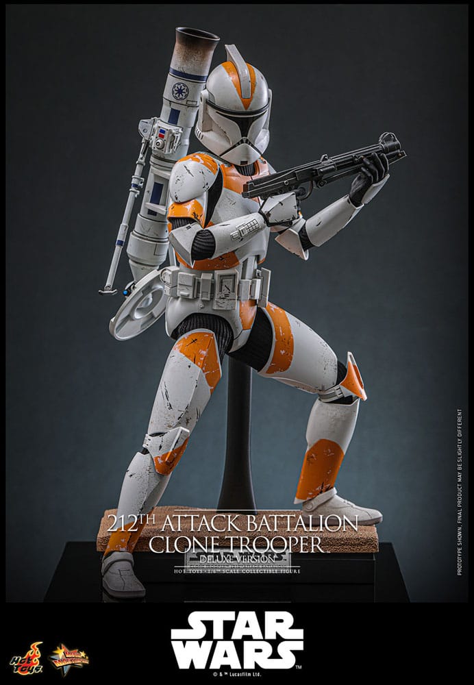 Star Wars: The Clone Wars Actionfigur 1/6 212th Attack Battalion Clone Trooper Deluxe Version 30 cm