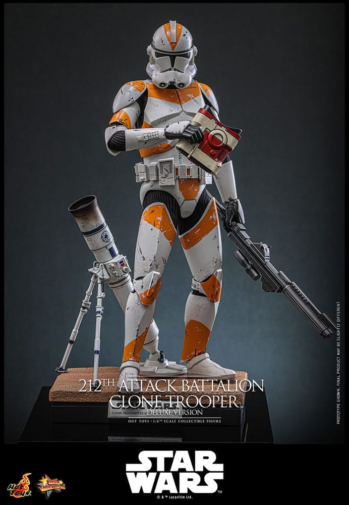 Star Wars: The Clone Wars Actionfigur 1/6 212th Attack Battalion Clone Trooper Deluxe Version 30 cm