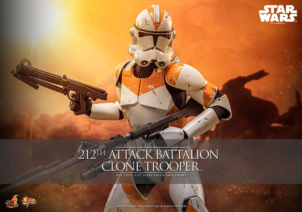 Star Wars: The Clone Wars Actionfigur 1/6 212th Attack Battalion Clone Trooper 30 cm