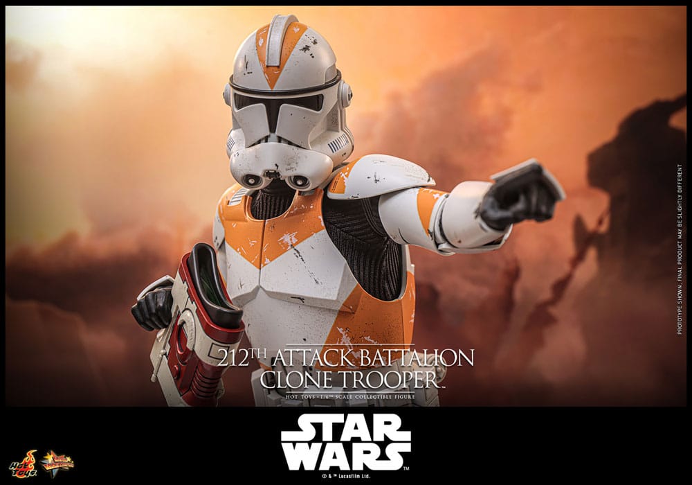 Star Wars: The Clone Wars Actionfigur 1/6 212th Attack Battalion Clone Trooper 30 cm