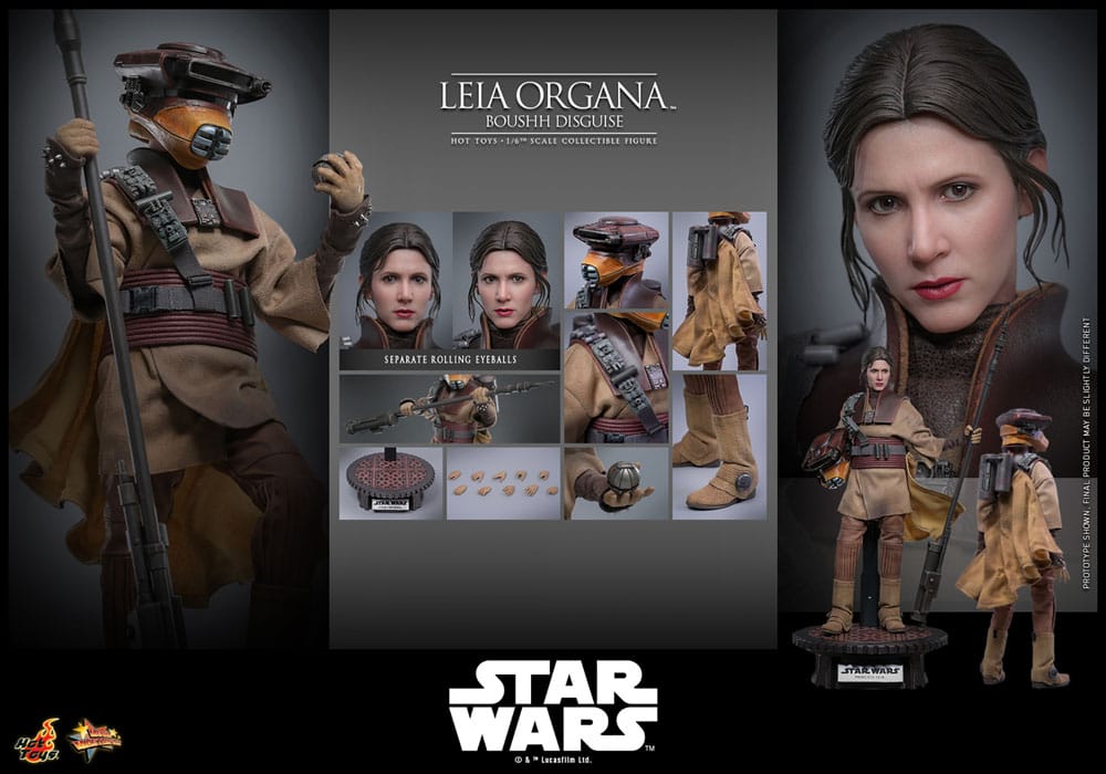 Star Wars Episode VI Movie Masterpiece Actionfigur 1/6 Leia Organa (Boushh Disguise) 27 cm