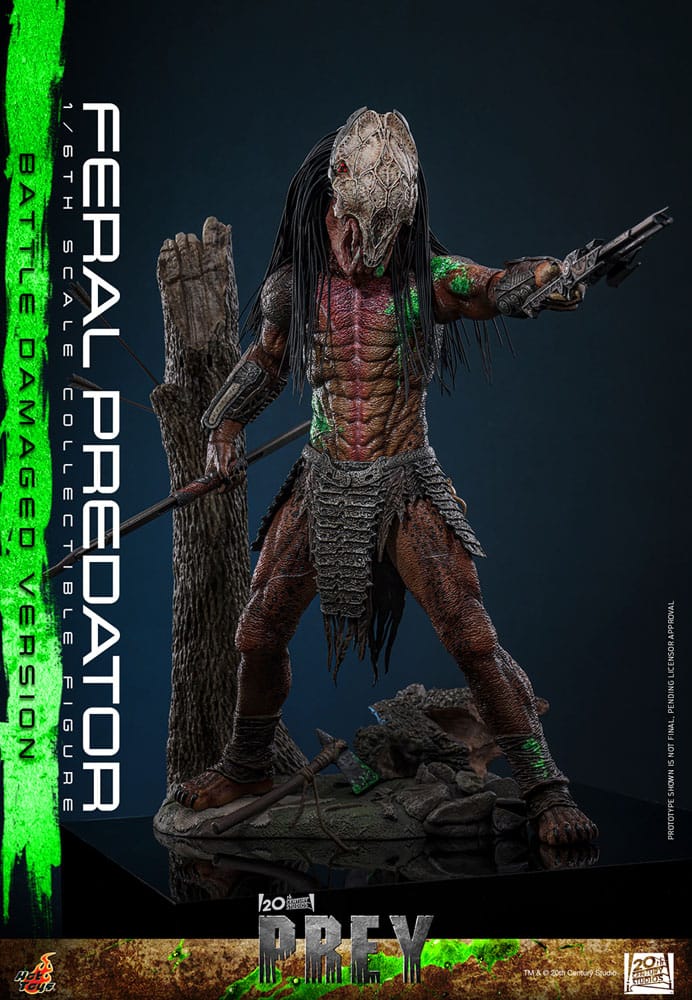 Prey Actionfigur 1/6 Feral Predator (Battle Damaged Version) 37 cm