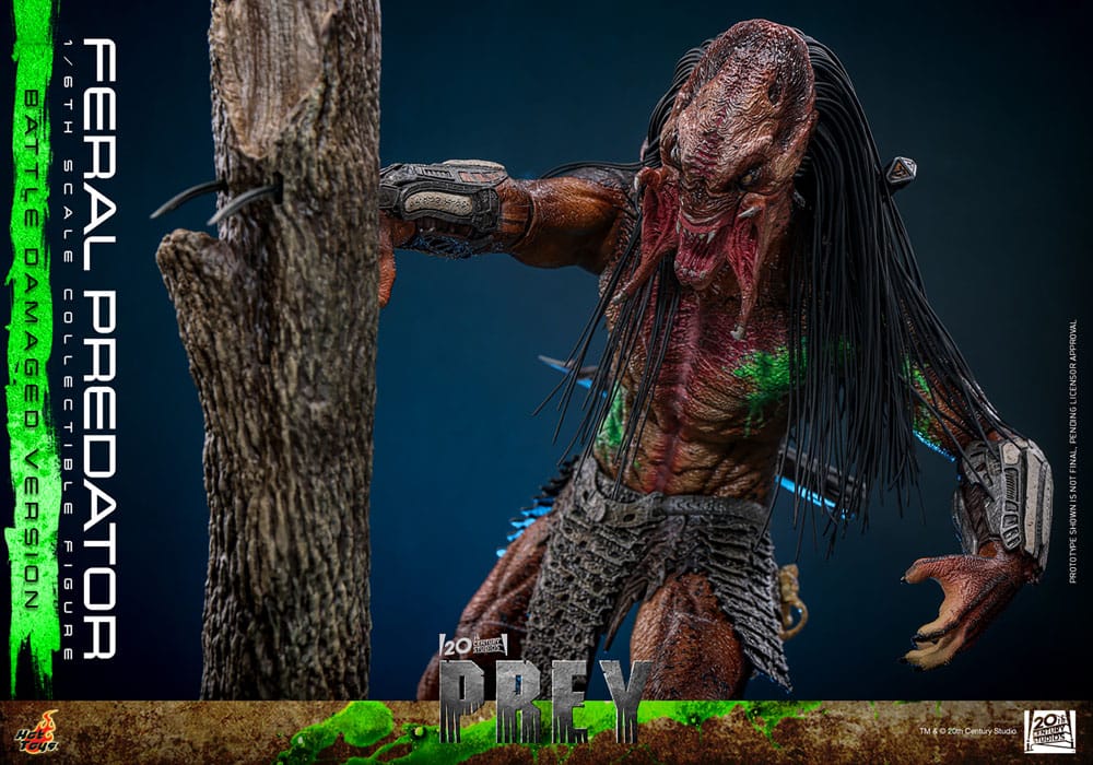 Prey Actionfigur 1/6 Feral Predator (Battle Damaged Version) 37 cm