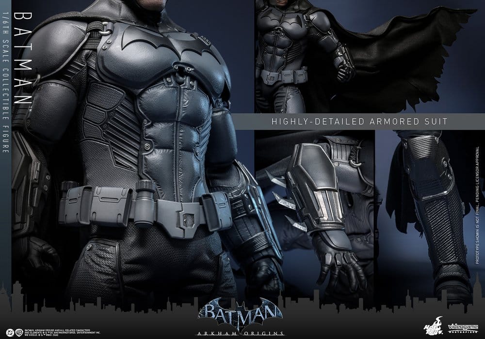 Batman Arkham Origins Videogame Masterpiece Actionfigur 1/6 Batman 33 cm