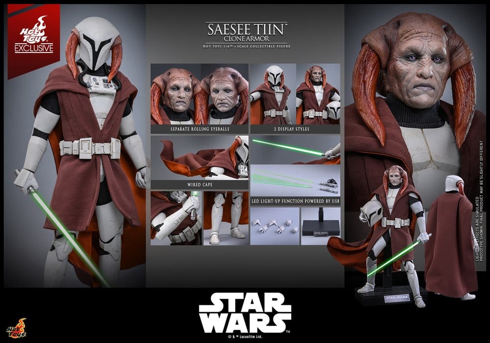 Star Wars: The Clone Wars Television Masterpiece Actionfigur 1/6 Saesee Tiin (Clone Armor) (Hot Toys Exclusive) 32 cm