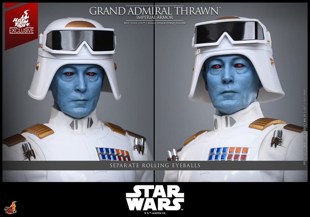 Star Wars: Rebels Television Masterpiece Actionfigur 1/6 Grand Admiral Thrawn (Imperial Armor) Hot Toys Exclusive 32 cm